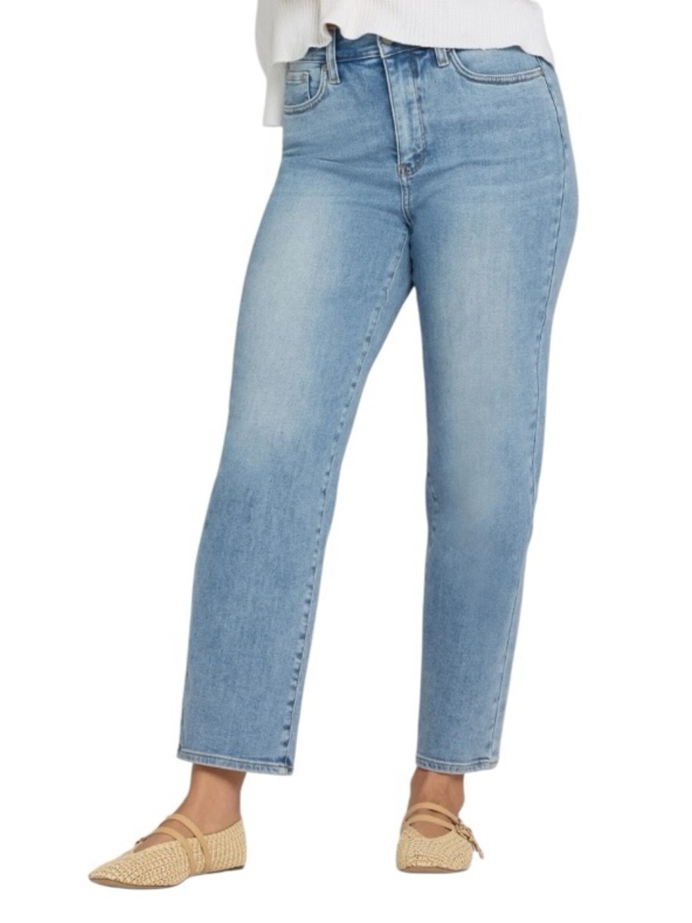 NYDJ Kasey in Mist Springs Ultra High Rise Stovepipe Leg Ankle Jeans W/LiftXTuck